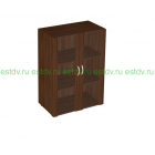Шкаф книжный средний со стеклом в раме (без топа) Форум ФР-5.0+4.5*2+С504*2